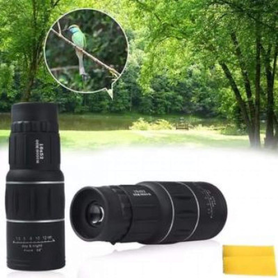 Monoclu, Zoom 16 X, Lentila 52 mm, Husa cadou, Negru Monoclu, Zoom 16 X, Lentila 52 mm, Husa cadou, Negru
