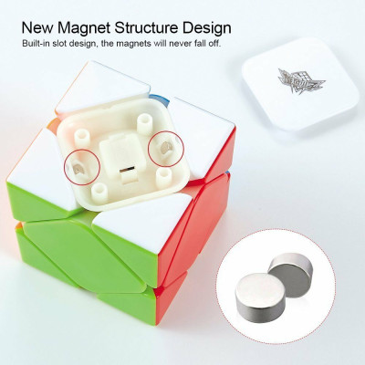 Cub Rubik 3x3x3 Magnetic Skewb Cyclone Boys stickerless, 165CUB