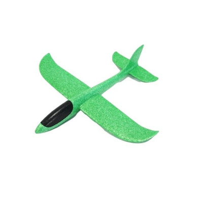 Jucarie pentru copii tip Avion planor din polistiren, lungime 47 cm, Verde Jucarie pentru copii tip Avion planor din polistiren, lungime 47 cm, Verde