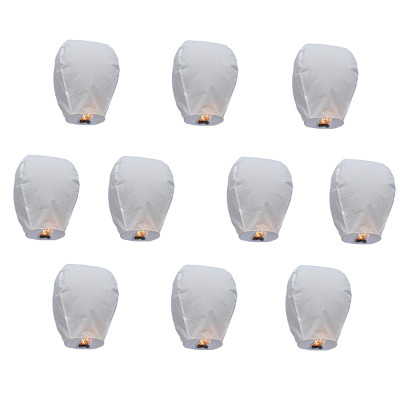 Pachet 40 Lampioane Zburatoare Albe Pachet 40 Lampioane Zburatoare Albe